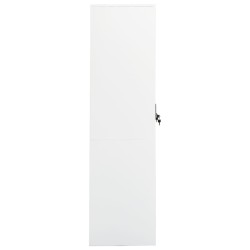 vidaXL Armadio Bianco 80x50x180 cm in Acciaio