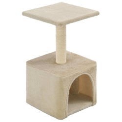 Albero per Gatti con Tiragraffi in Sisal 55 cm Beige