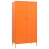 vidaXL Armadio Arancione 90x50x180 cm in Acciaio