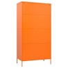 vidaXL Armadio Arancione 90x50x180 cm in Acciaio