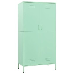 vidaXL Armadio Menta 90x50x180 cm in Acciaio