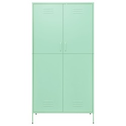 vidaXL Armadio Menta 90x50x180 cm in Acciaio