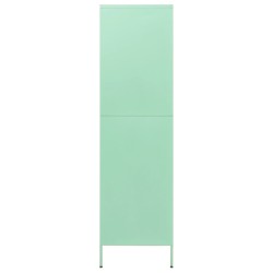 vidaXL Armadio Menta 90x50x180 cm in Acciaio