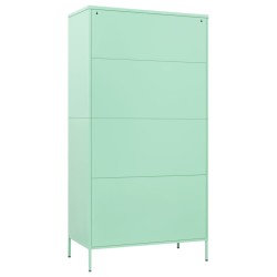 vidaXL Armadio Menta 90x50x180 cm in Acciaio