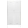 vidaXL Armadio Bianco 90x50x180 cm in Acciaio