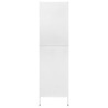 vidaXL Armadio Bianco 90x50x180 cm in Acciaio