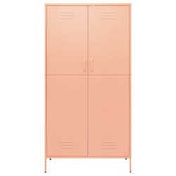 vidaXL Armadio Rosa 90x50x180 cm in Acciaio