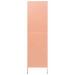 vidaXL Armadio Rosa 90x50x180 cm in Acciaio