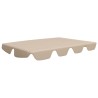    Baldacchino per Dondolo Giardino Beige 188/168x110/145 cm