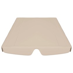    Baldacchino per Dondolo Giardino Beige 188/168x110/145 cm