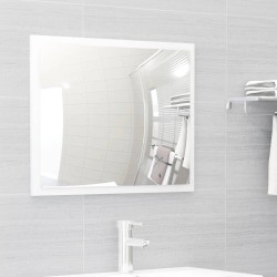    Set Mobili da Bagno 2 pz Bianco Lucido in Truciolato