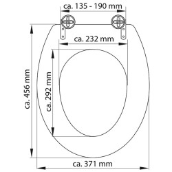 SCHÜTTE Tavoletta WC in Duroplast WHITE