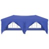 Tenda per Feste Pieghevole con Pareti Laterali Blu 3x6 m