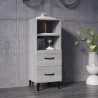    Credenza Grigio Sonoma 34,5x34x90 cm in Legno Ingegnerizzato