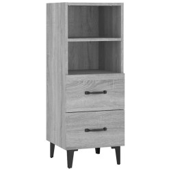    Credenza Grigio Sonoma 34,5x34x90 cm in Legno Ingegnerizzato