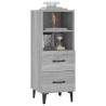    Credenza Grigio Sonoma 34,5x34x90 cm in Legno Ingegnerizzato