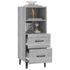    Credenza Grigio Sonoma 34,5x34x90 cm in Legno Ingegnerizzato