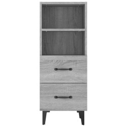    Credenza Grigio Sonoma 34,5x34x90 cm in Legno Ingegnerizzato