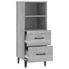    Credenza Grigio Sonoma 34,5x34x90 cm in Legno Ingegnerizzato