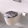 SCHÜTTE Tavoletta WC con Chiusura Ammortizzata GREY STEEL