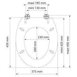 SCHÜTTE Tavoletta WC con Chiusura Ammortizzata SEA STONE