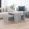    Set di Tavolini Grigio Sonoma 100x48x40 cm Legno ingegnerizzato