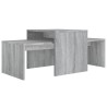    Set di Tavolini Grigio Sonoma 100x48x40 cm Legno ingegnerizzato