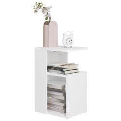 vidaXL Tavolino da Salotto Bianco 36x30x56 cm in Legno ingegnerizzato