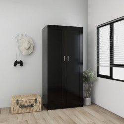 vidaXL Armadio Nero 82,5x51,5x180cm in Truciolato