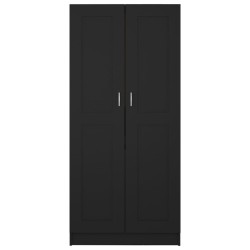 vidaXL Armadio Nero 82,5x51,5x180cm in Truciolato