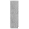 vidaXL Armadio Grigio Calcestruzzo 82,5x51,5x180 cm in Truciolato