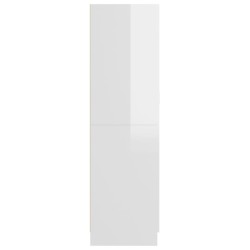 vidaXL Armadio Bianco Lucido 82,5x51,5x180 cm in Truciolato