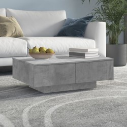 vidaXL Tavolino da Salotto Grigio 90x60x31 cm in Truciolato