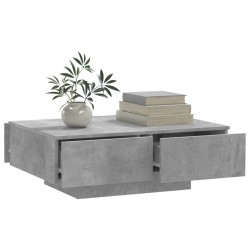 vidaXL Tavolino da Salotto Grigio 90x60x31 cm in Truciolato