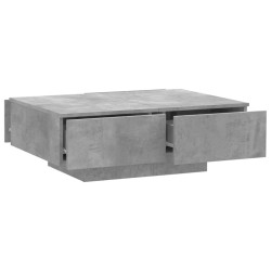 vidaXL Tavolino da Salotto Grigio 90x60x31 cm in Truciolato