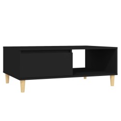 vidaXL Tavolino da Salotto Nero 90x60x35 cm in Truciolato