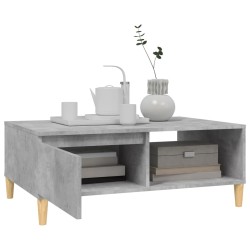 vidaXL Tavolino da Salotto Grigio Cemento 90x60x35 cm in Truciolato 