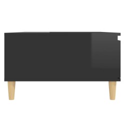 vidaXL Tavolino da Salotto Nero Lucido 90x60x35 cm in Truciolato