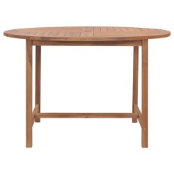    Tavolo da Pranzo da Giardino Ø110x75 cm Legno Massello di Teak