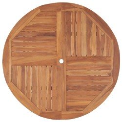    Tavolo da Pranzo da Giardino Ø110x75 cm Legno Massello di Teak