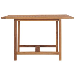    Tavolo Pranzo da Giardino Ø110x110x75 cm Legno Massello di Teak