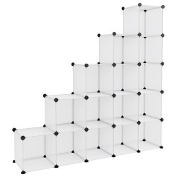    Organizzatore Portaoggetti con 15 Cubi Trasparenti in PP