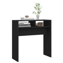 vidaXL Tavolino Consolle Nero 78x30x80 cm in Legno ingegnerizzato