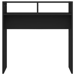 vidaXL Tavolino Consolle Nero 78x30x80 cm in Legno ingegnerizzato