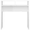 vidaXL Tavolo Consolle Bianco Lucido 78x30x80 cm in Truciolato