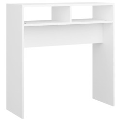 vidaXL Tavolo Consolle Bianco 78x30x80 cm in Truciolato