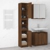    Armadietto Bagno Rovere Marrone 32x34x188,5cm Legno ingegnerizzato