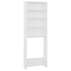 vidaXL Mobile per Lavatrice Bianco 64x24x190 cm