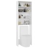 vidaXL Mobile per Lavatrice Bianco 64x24x190 cm