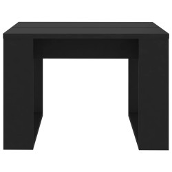 vidaXL Tavolino di Servizio Nero 50x50x35 cm in Truciolato